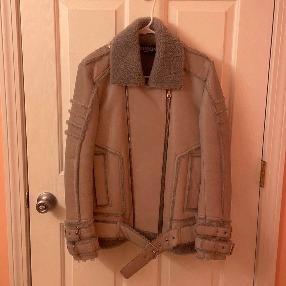 Balmain reflective jacket